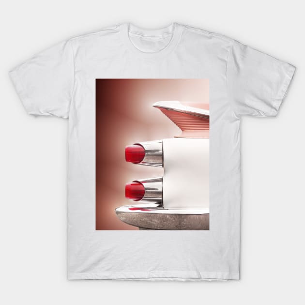 American classic car Coronet 1959 tail fin abstract T-Shirt by Beate Gube